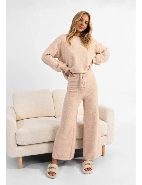 Knit Loungewear Pants - Offwhite