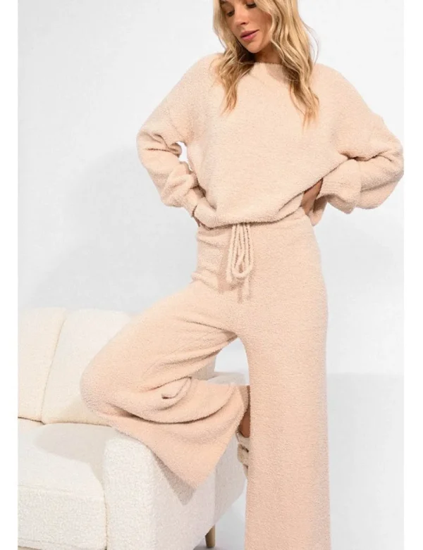 Knit Loungewear Pants - Offwhite