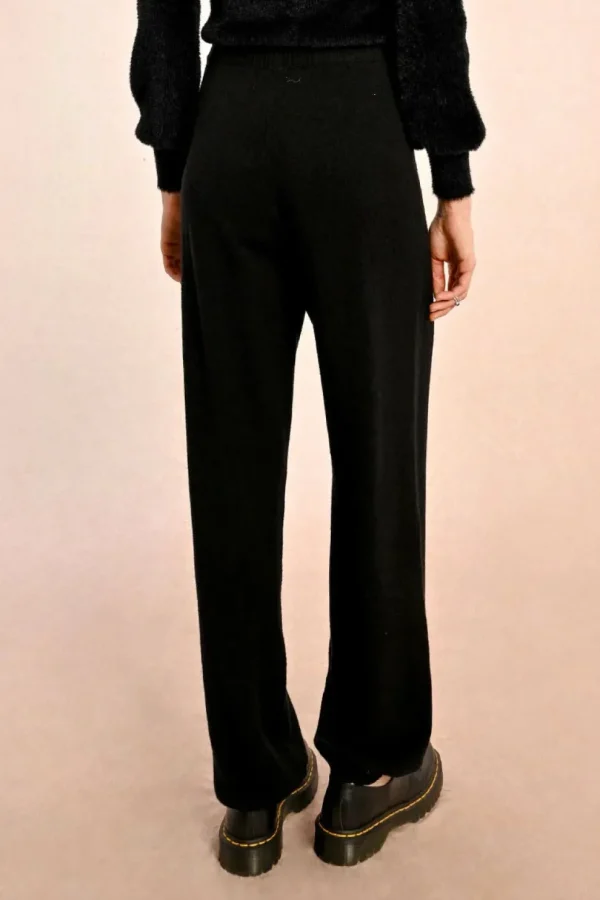 Knitted Loungewear Joggers - Black