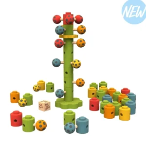 Ladybug Flower Tower Game