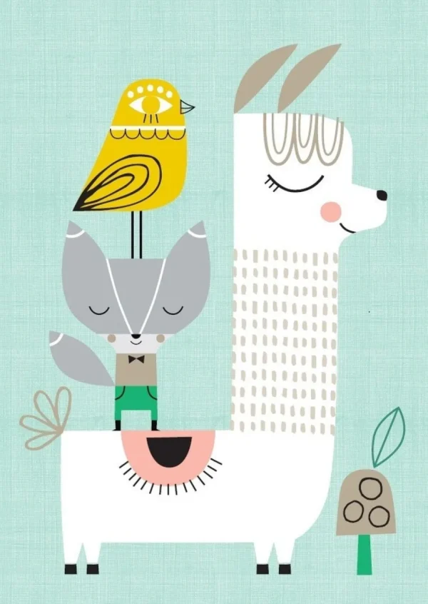 Lama and Friends Poster