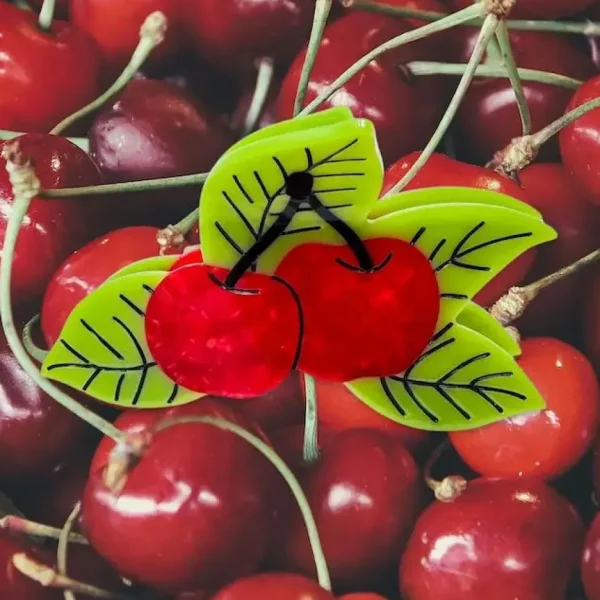 Large Cherries Hair Claw Clip