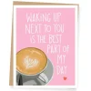 Latte Heart Love Card