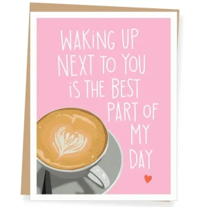 Latte Heart Love Card