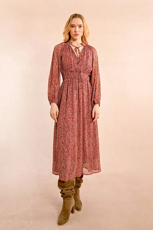 Leaf Printed Dress