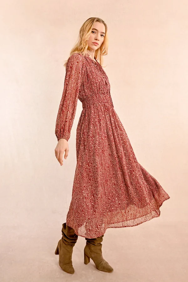 Leaf Printed Dress