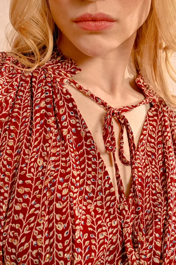 Leaf Printed Dress