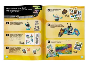 Lego Build and Stick: Robots Book