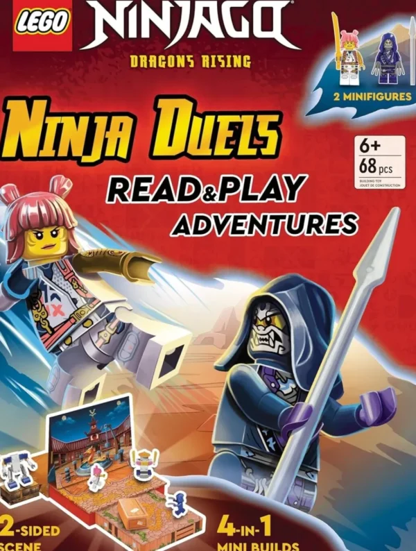 LEGO Ninjago Dragon's Rising: Ninja Duels Read & Play Adventures, 68 Pieces