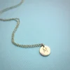 Letter Disc Necklace
