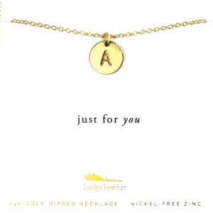 Letter Disc Necklace