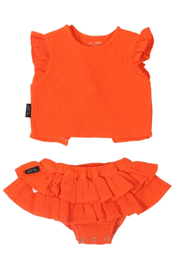 Linen Ruffle Set