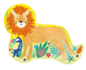 Lion 12pc Shaped Jigsaw with Shaped Box