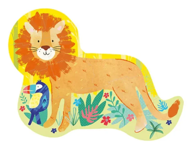 Lion 12pc Shaped Jigsaw with Shaped Box