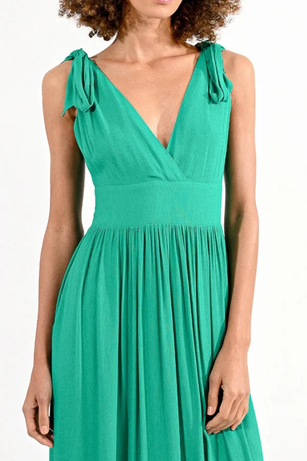 Long Dress with Knotted Straps