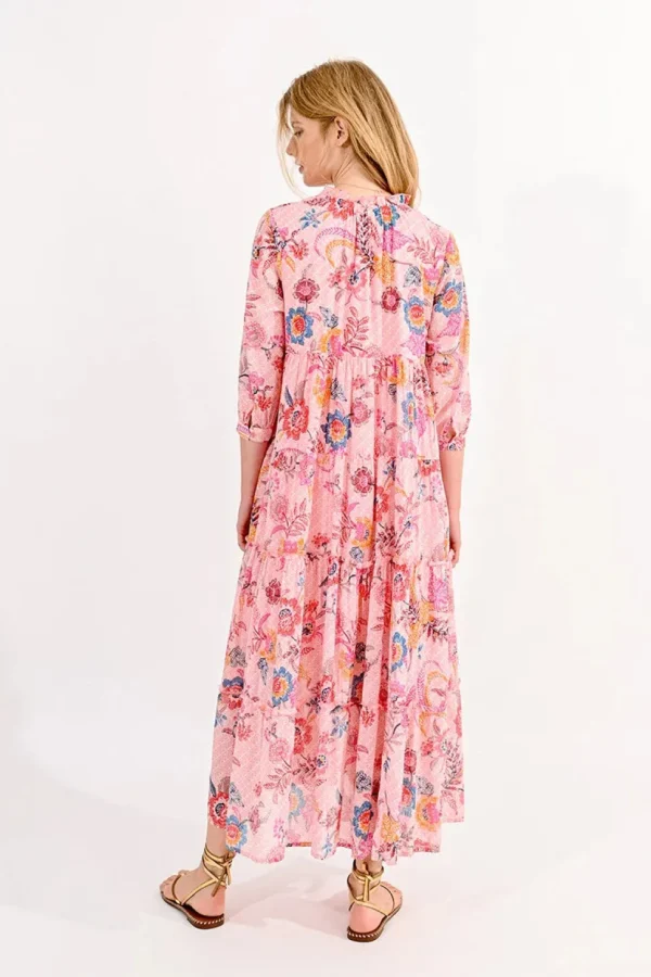 Long Floral Print Dress