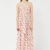 Long Heart Print Dress