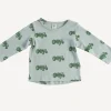 Long Sleeve Boxy Tee - Loden Tractor