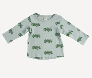 Long Sleeve Boxy Tee - Loden Tractor