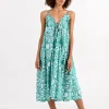 Loose Fit Floral Print Dress