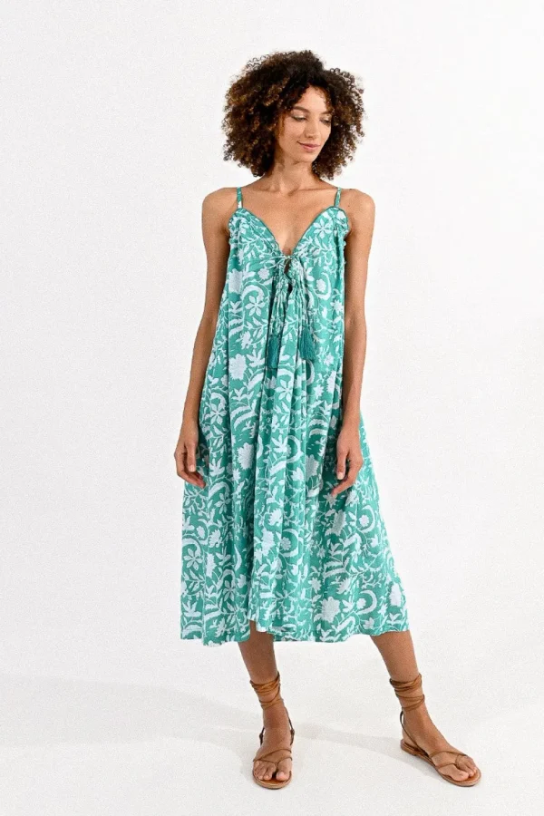 Loose Fit Floral Print Dress
