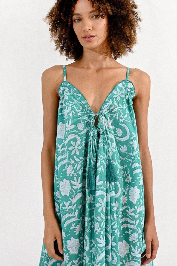 Loose Fit Floral Print Dress