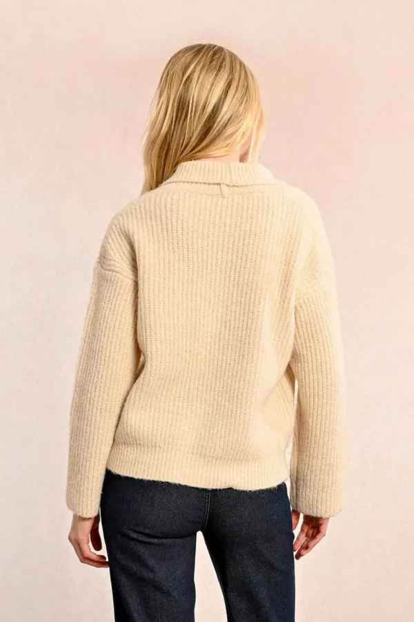 Loose Knited Cardigan - Cream