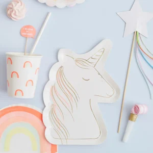 Magical Unicorn Plates (x8)