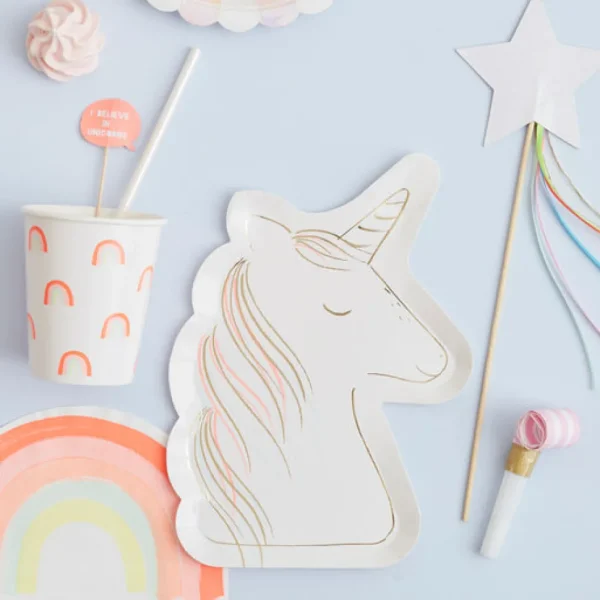 Magical Unicorn Plates (x8)