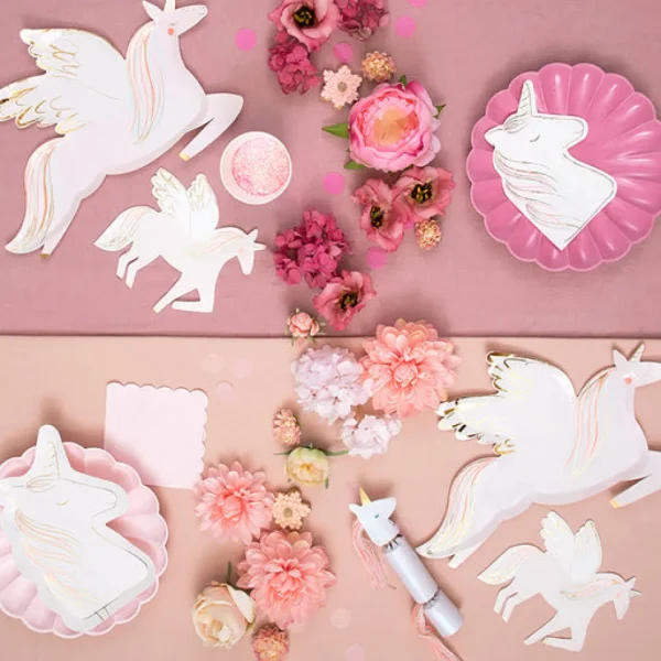Magical Unicorn Plates (x8)