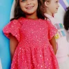 Margot Sequin Velour Dress