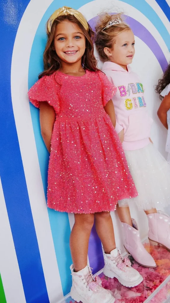 Margot Sequin Velour Dress