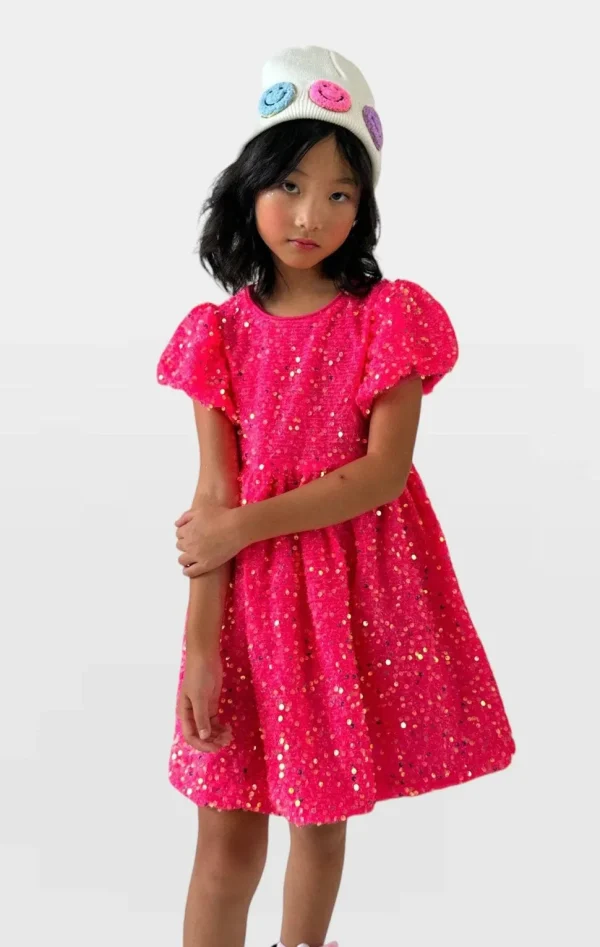 Margot Sequin Velour Dress