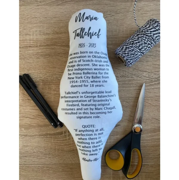 Maria Tallchief DIY Doll Fabric
