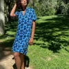 Marina Short Dress - Blue
