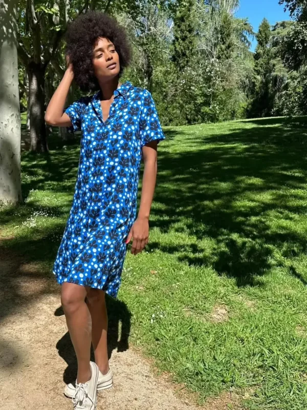 Marina Short Dress - Blue