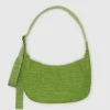 Medium Nylon Baggu Crescent Bag - Green Juice