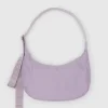 Medium Nylon Baggu Crescent Bag - Dusty Pink
