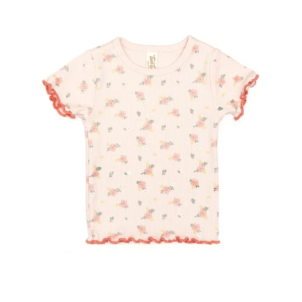 Mia Top - Pink Flowers