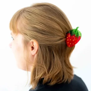 Midi Red Strawberry Hair Claw Clip