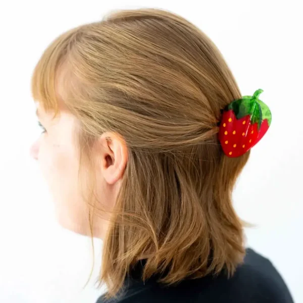 Midi Red Strawberry Hair Claw Clip