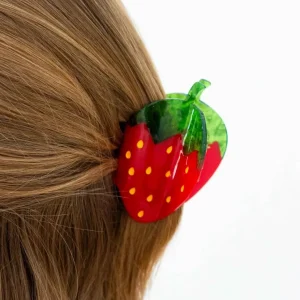 Midi Red Strawberry Hair Claw Clip