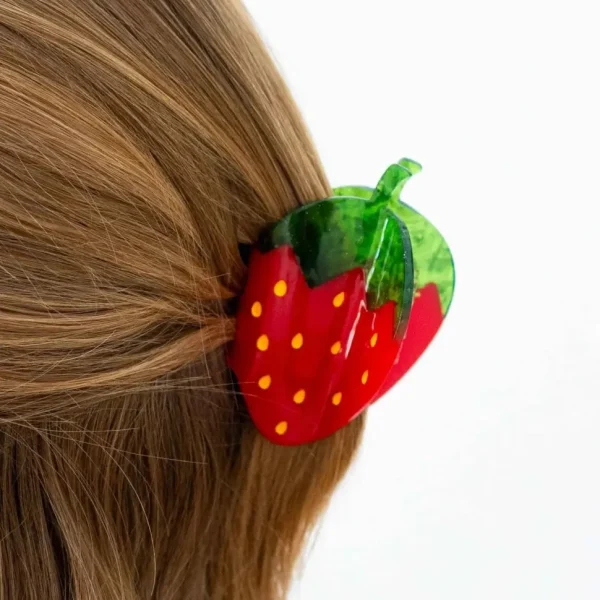 Midi Red Strawberry Hair Claw Clip