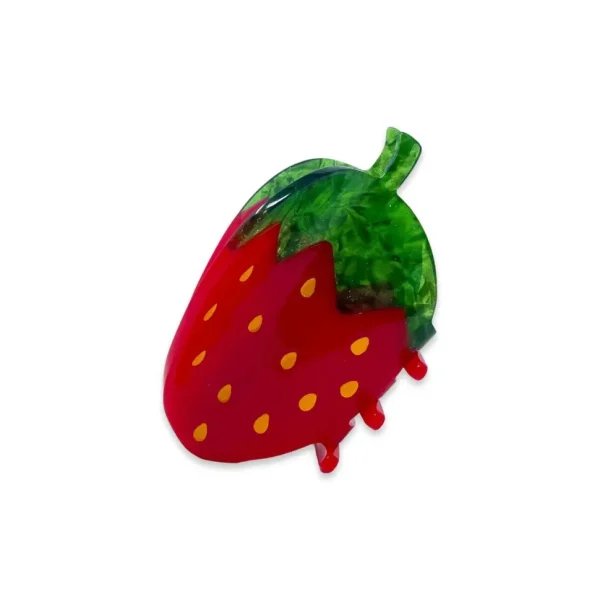 Midi Red Strawberry Hair Claw Clip