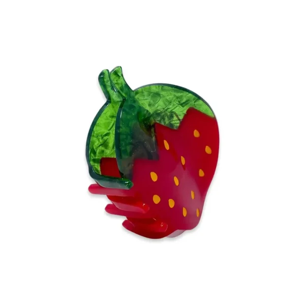 Midi Red Strawberry Hair Claw Clip