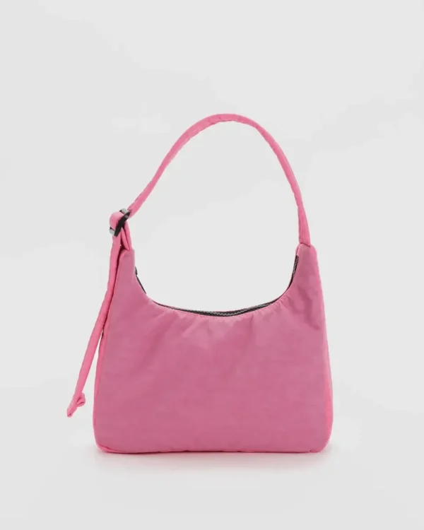Mini Nylon Shoulder Bag - Azalea Pink
