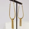 Modern Fringe Drop Earrings