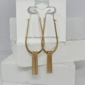 Modern Fringe Drop Earrings