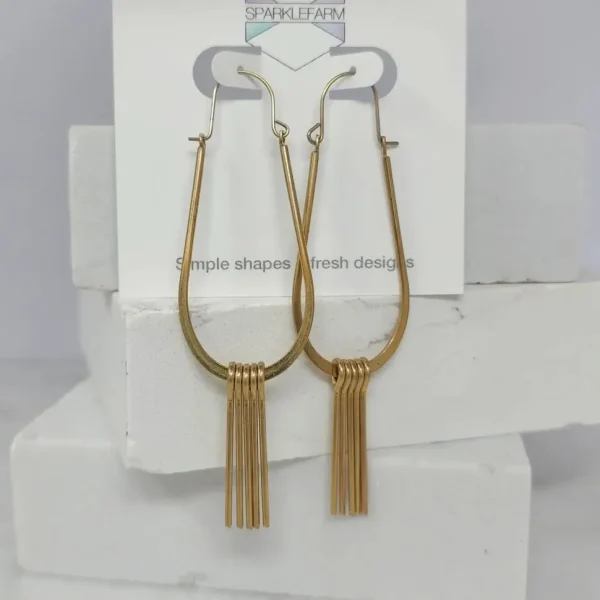 Modern Fringe Drop Earrings