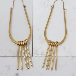 Modern Fringe Drop Earrings